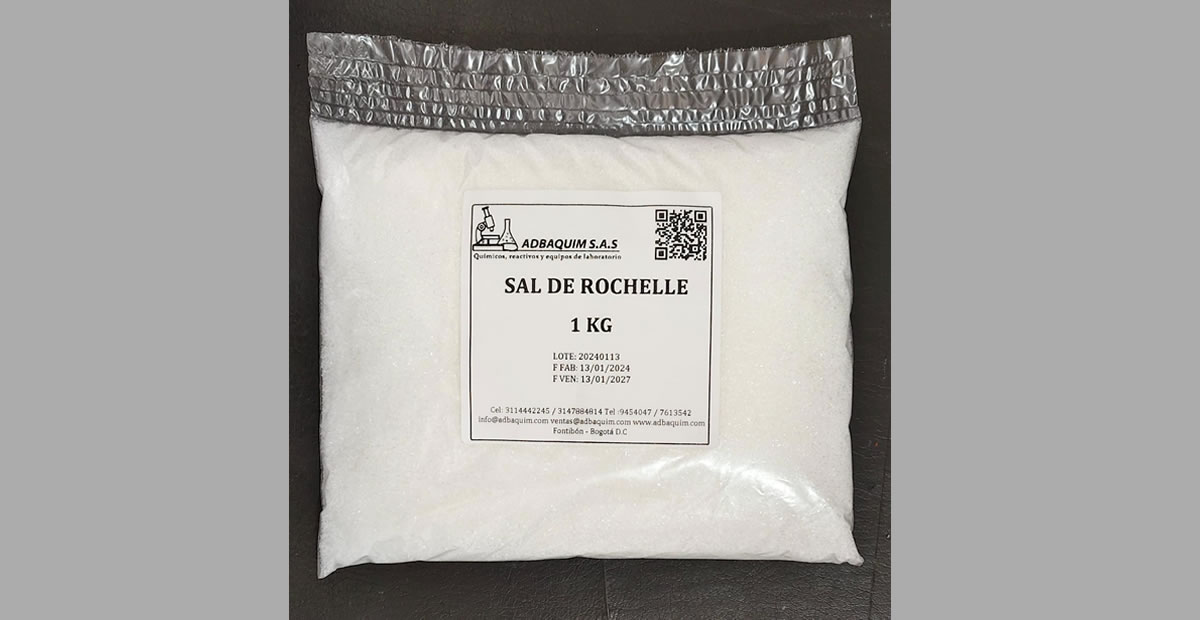 Sal de Rochelle, venta en Bogotá uso en industria alimentaria